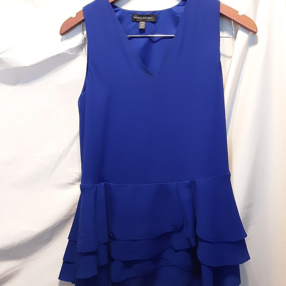 Banana Republic Blue Top SZ XS